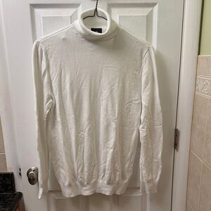 H&M White Turtleneck Sweater Slim fit